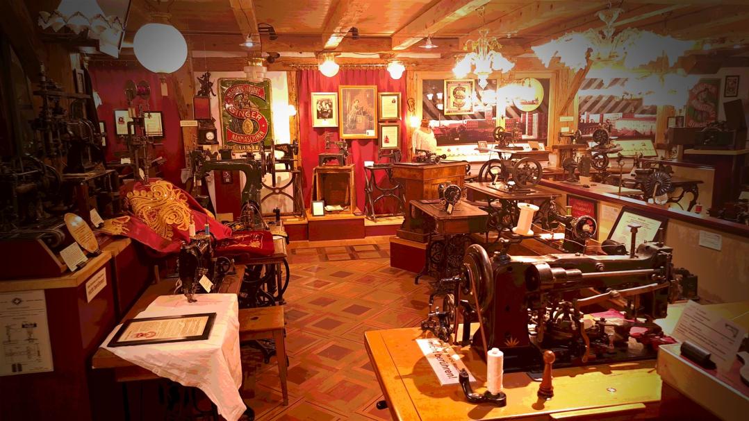 Innenansicht Nähmaschinen-Museum 2025