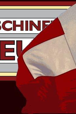 Das Logo des Nähmaschinen Museums mit dem Schriftzug und einer Schweizerfahne.