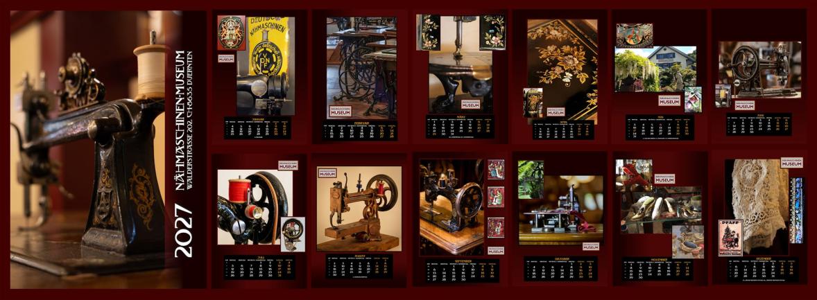 Kalender Nähmaschinen-Museum 2027 overview
