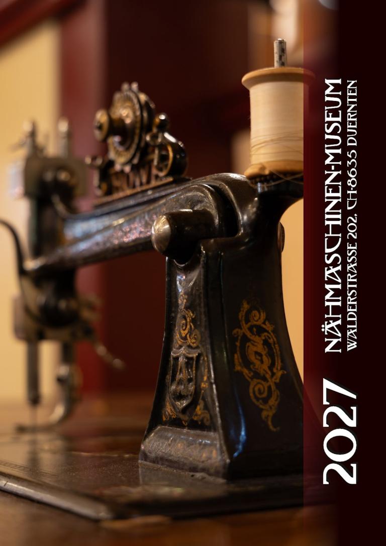 Kalender Nähmaschinen-Museum 2027 Titelblatt